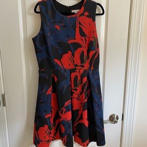 Dress Barn Navy/Orange dress